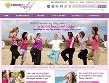 Tablet Screenshot of fibroidrelief.org